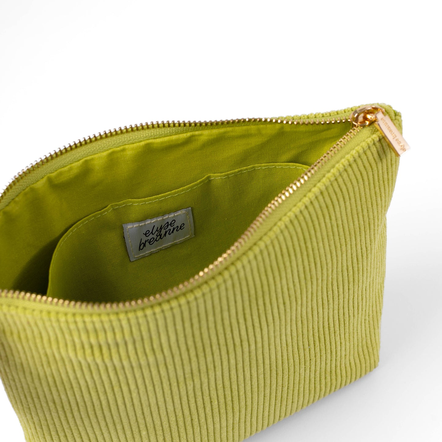 Chartreuse Corduroy Carry-All Pouch