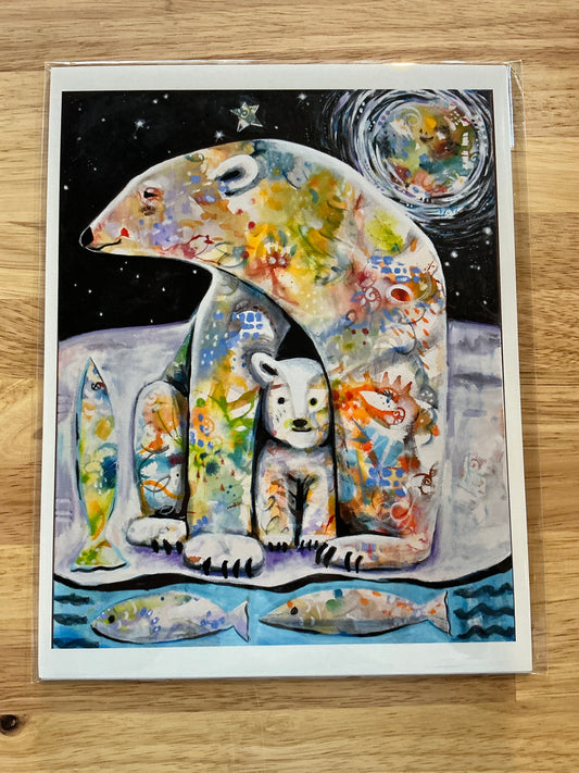 Borealis Bears - Art Print