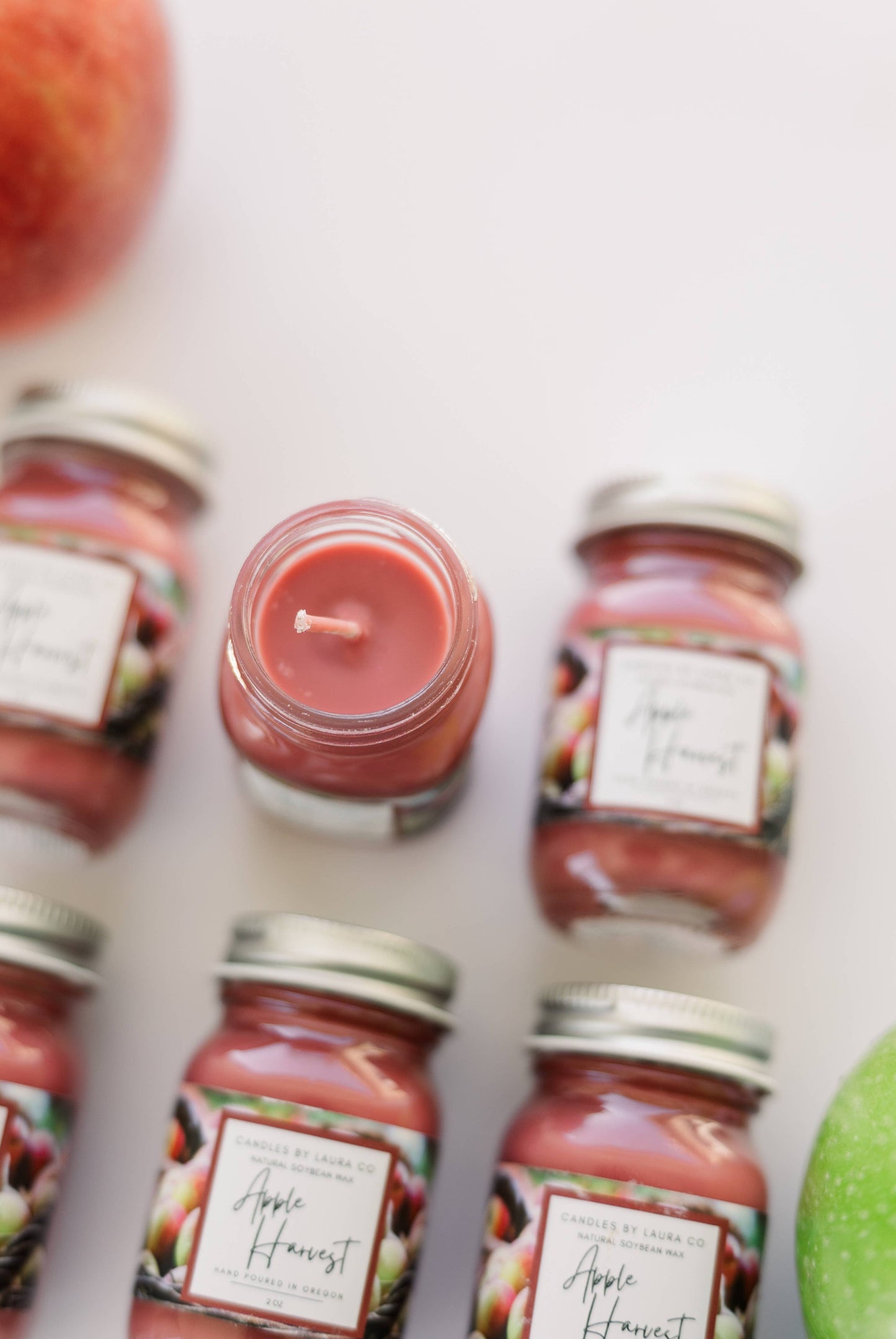 2 oz Mini Mason Apple Harvest Soy Jar Candle