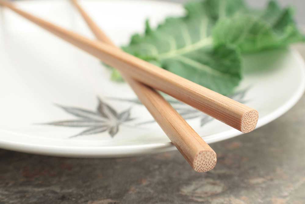 Bamboo Straight Carbonized Japanese Style Chopsticks