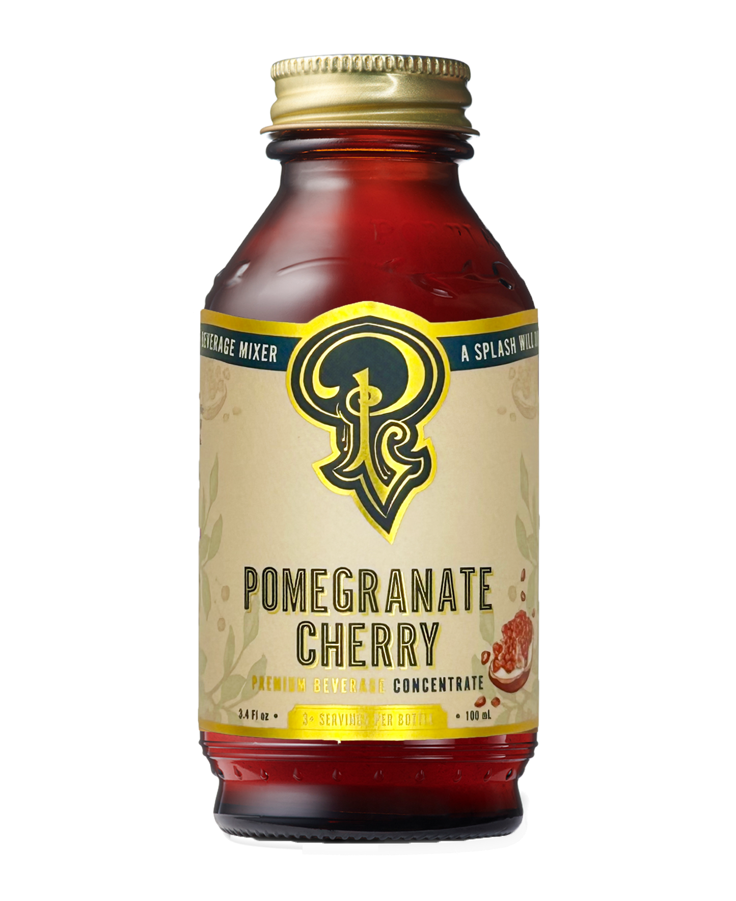 Pomegranate Cherry Syrup 3.4oz - Cocktail / Mocktail Mixer