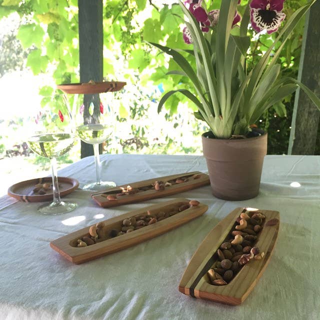 Olive/Nut Boat