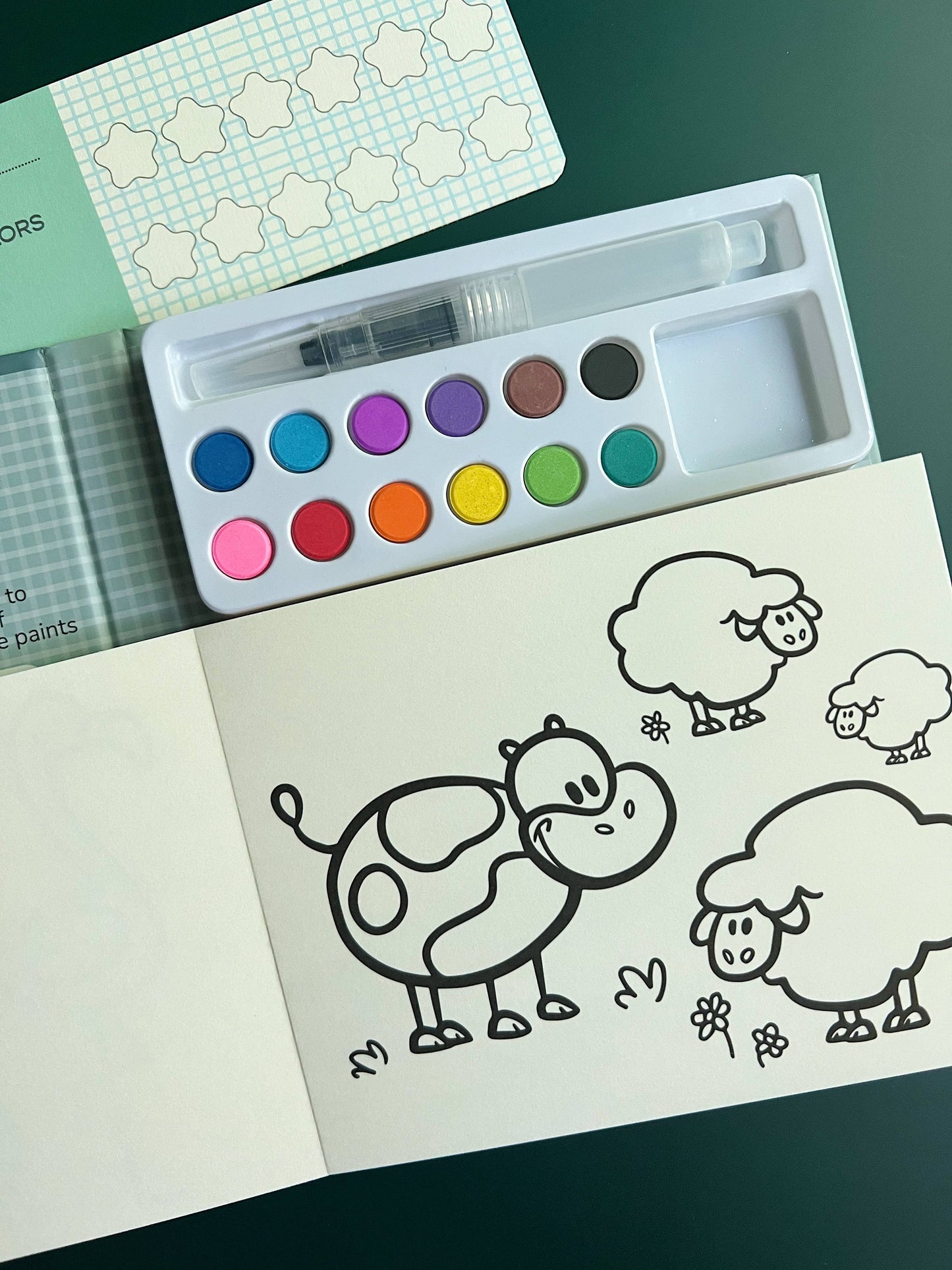 Animal Kingdom - Watercolor Book and Paint Set