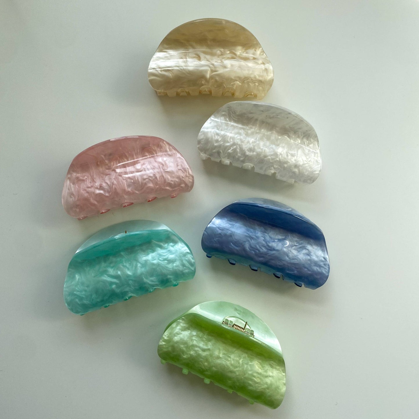 Half Moon Acetate Claw Clip, Environmentally Friendly Clip