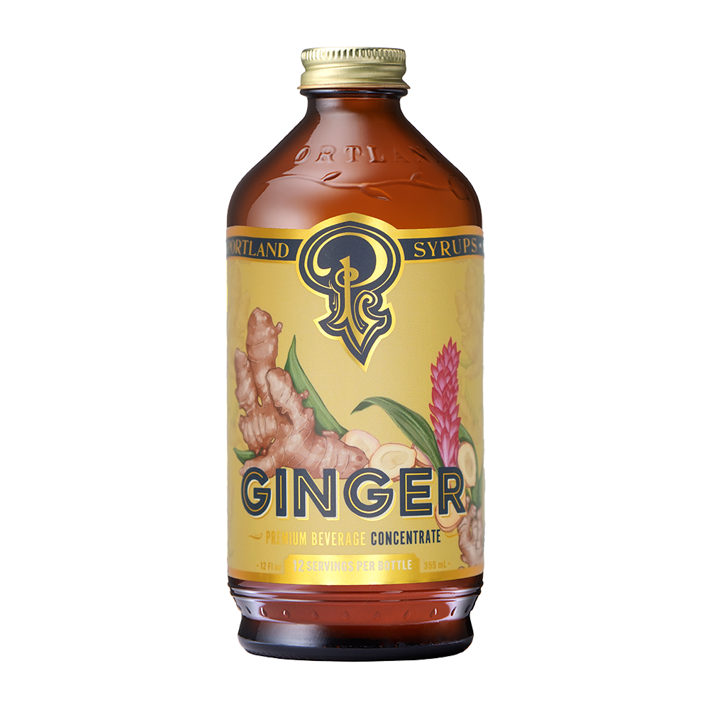 Ginger Syrup 12oz - cocktail / mocktail beverage mixer