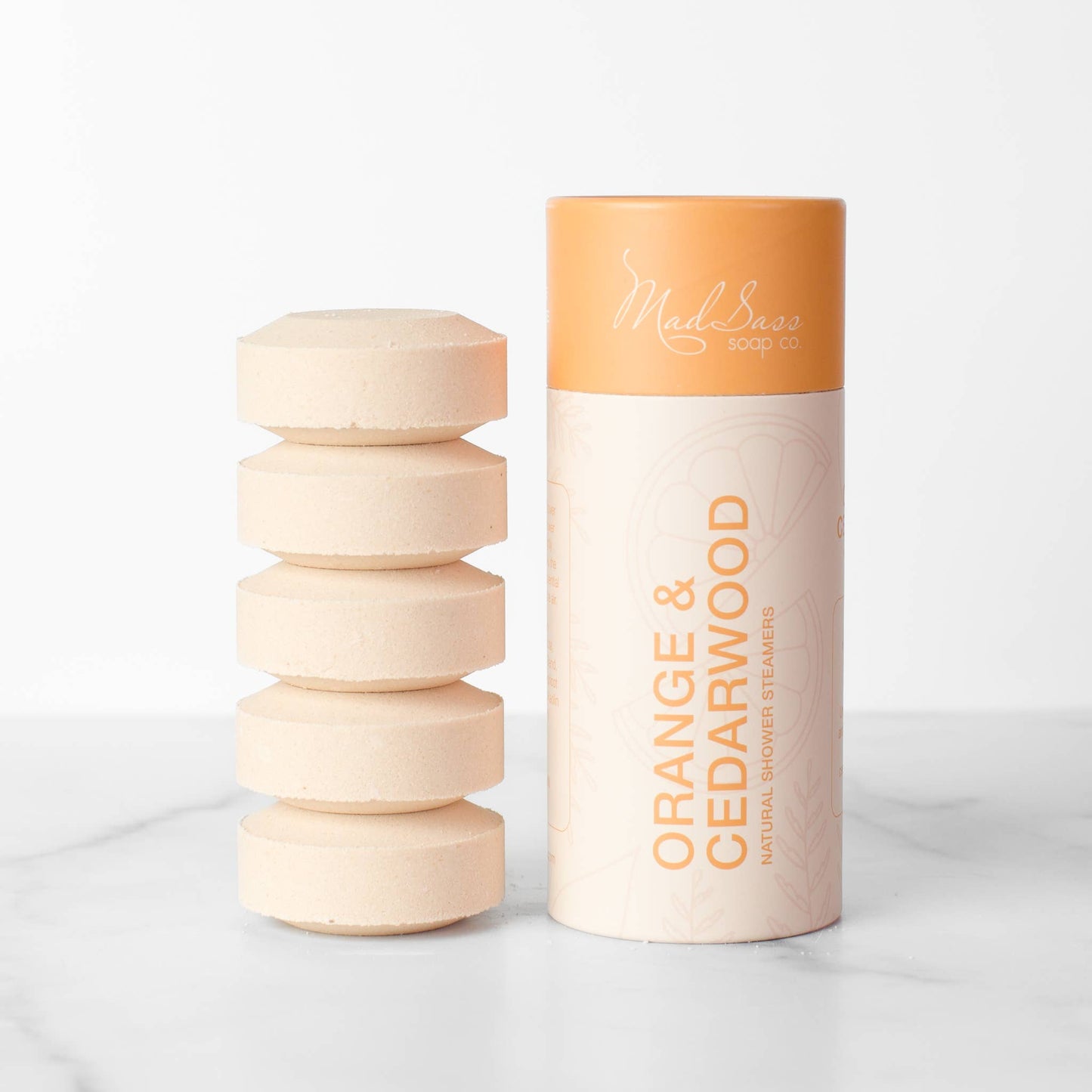 Orange & Cedarwood (Pack of 5) - Shower Steamers