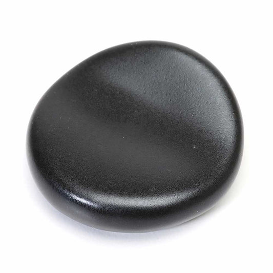 Flat Round Chopstick Rest Black