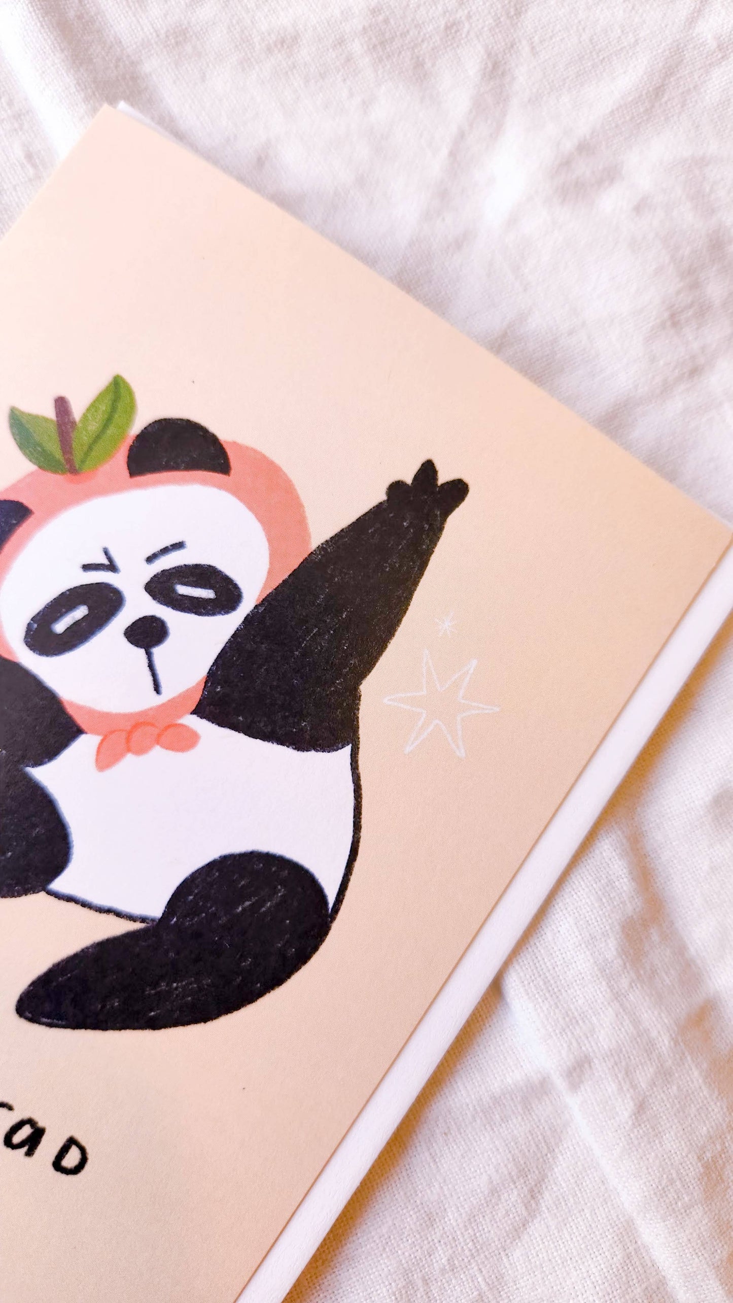You're Rad Greeting Card Cute Panda Encouragement Cards