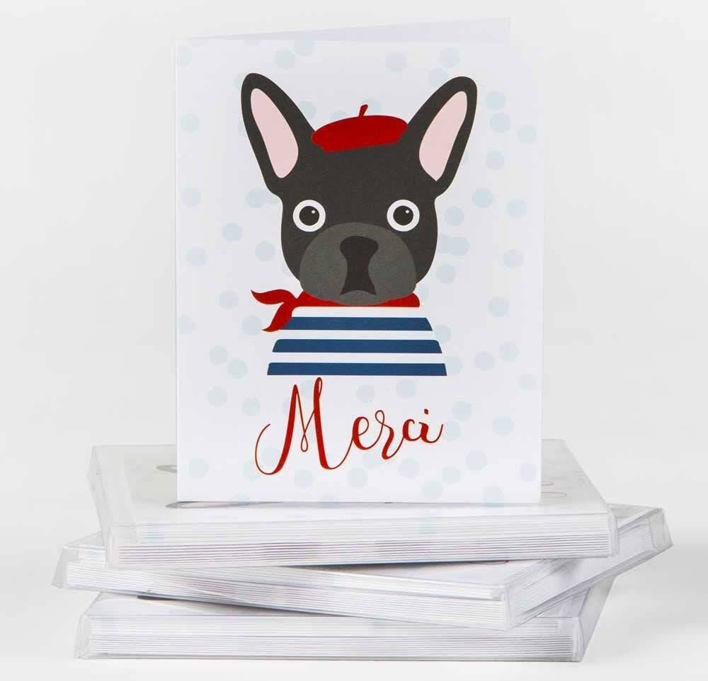 Merci Frenchie Boxed Notes