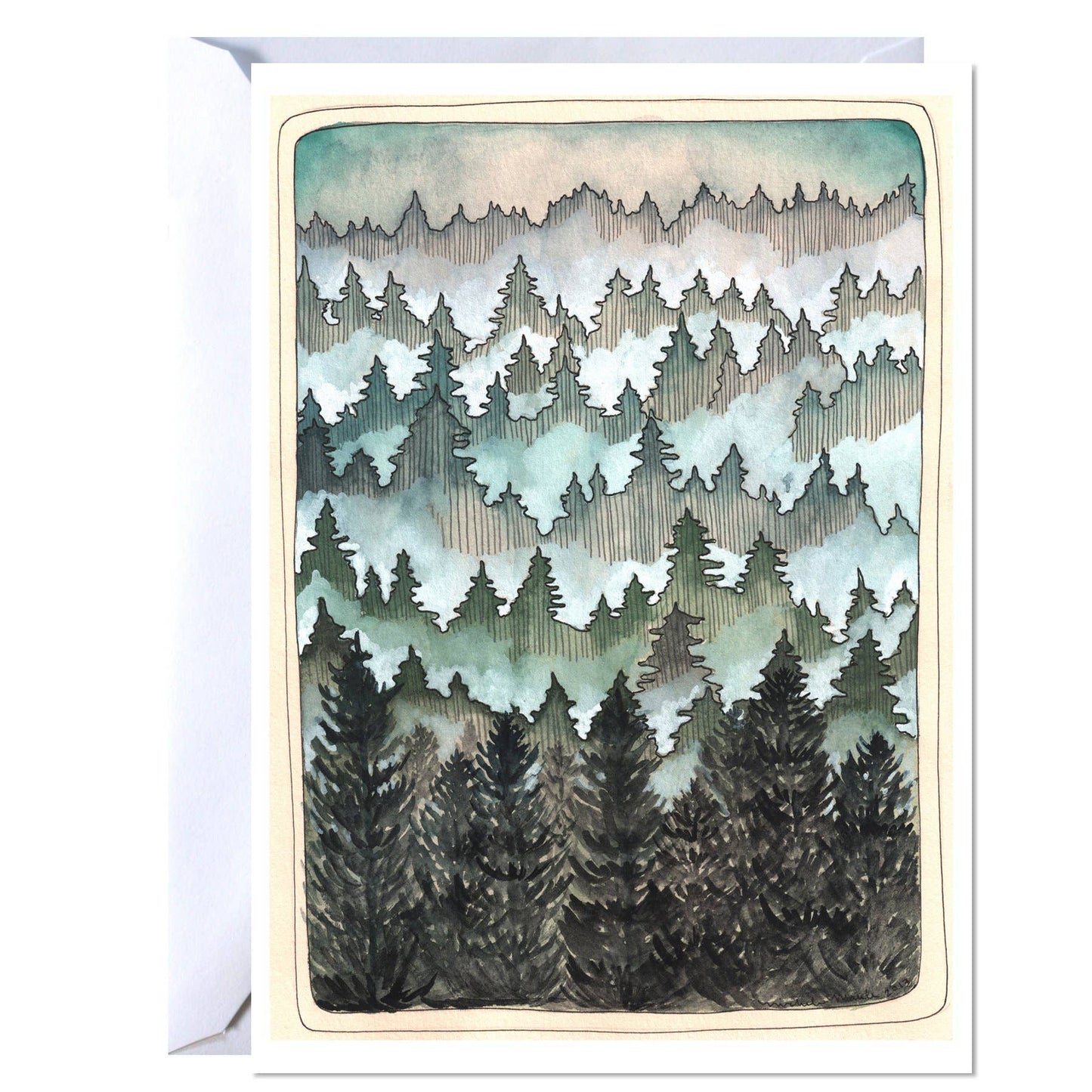 Greeting Card - Northwest Forest