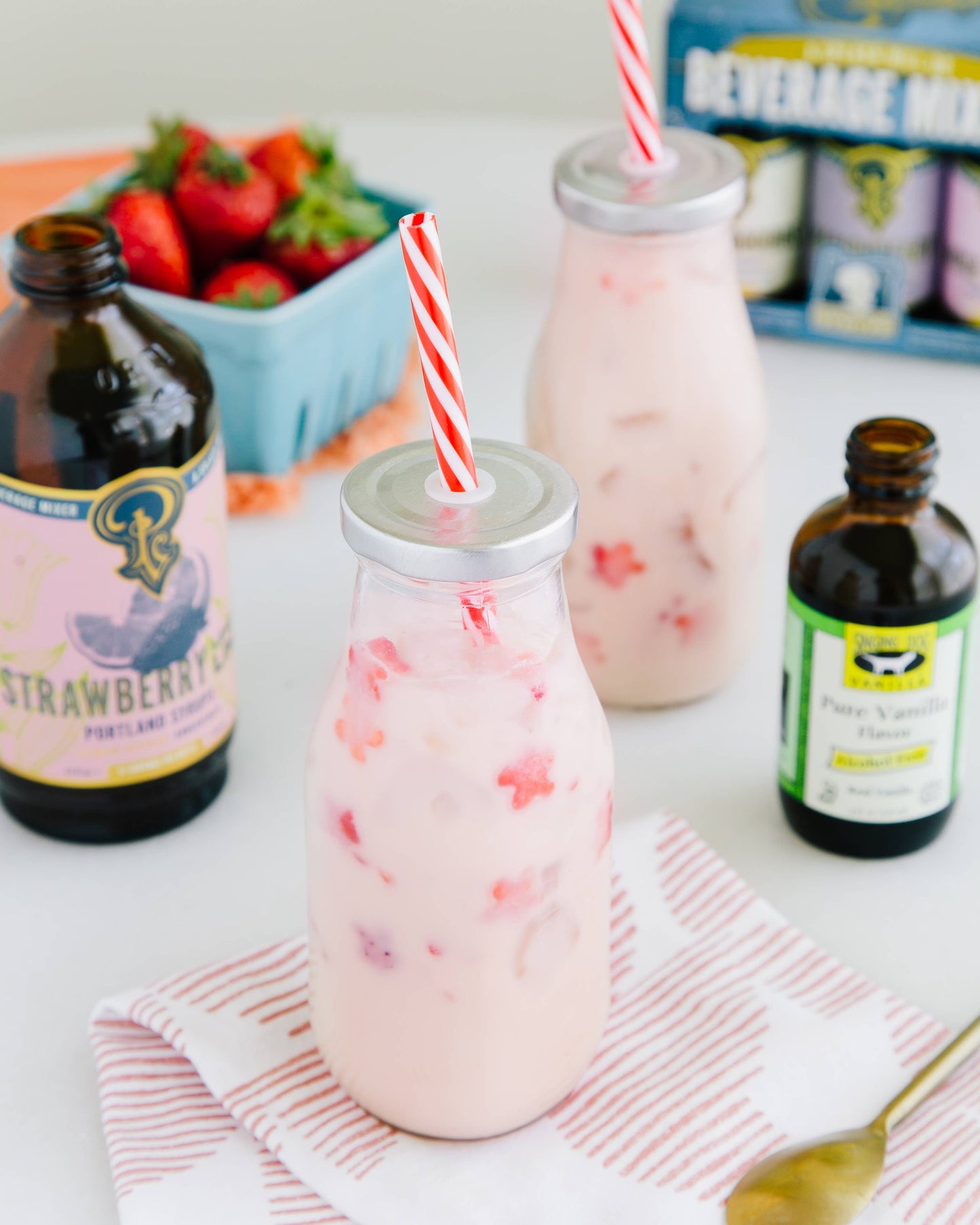 Strawberry Lemon Lime Syrup 3.4oz - cocktail / mocktail mix