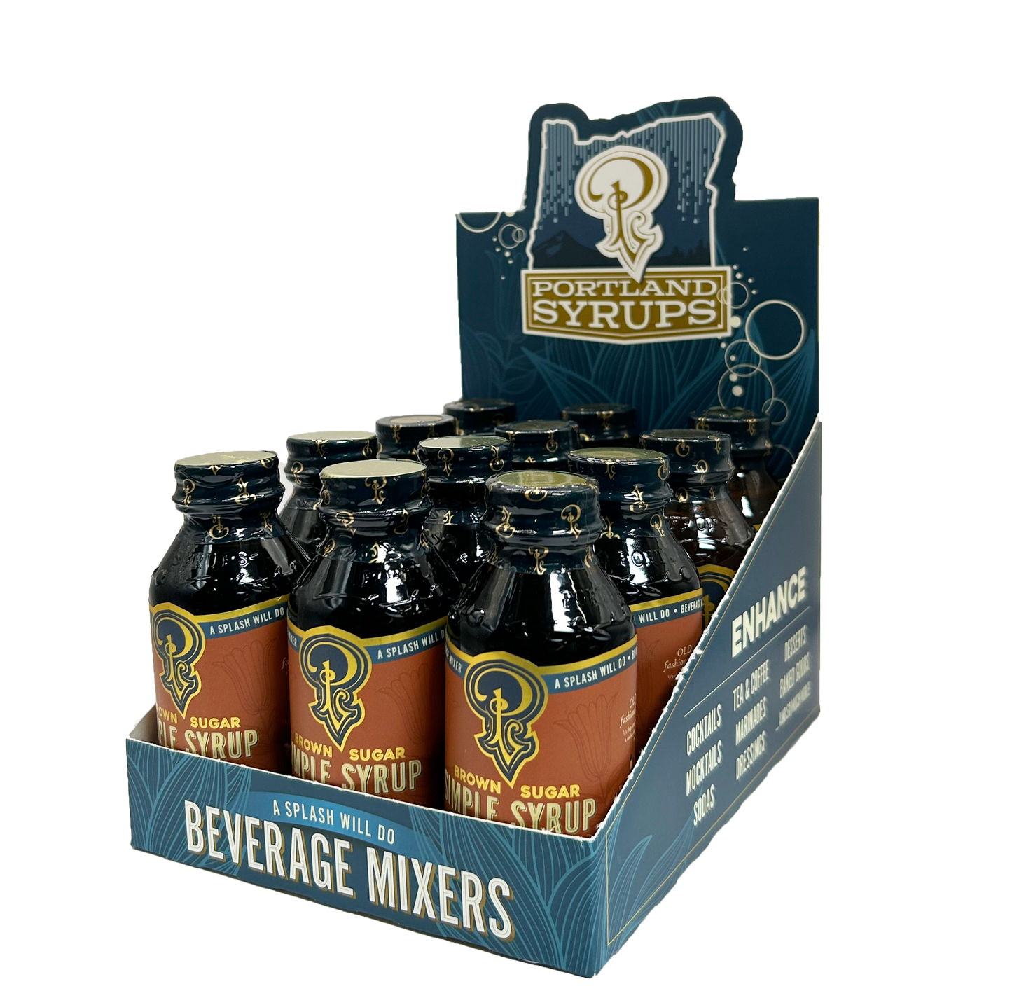 Brown Sugar Simple Syrup 3.4 oz - cocktail / mocktail mixer