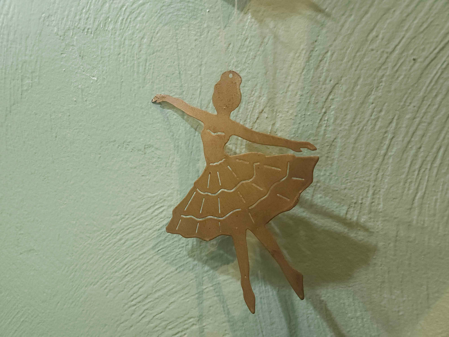 Antique Metal Ballerina Ornament