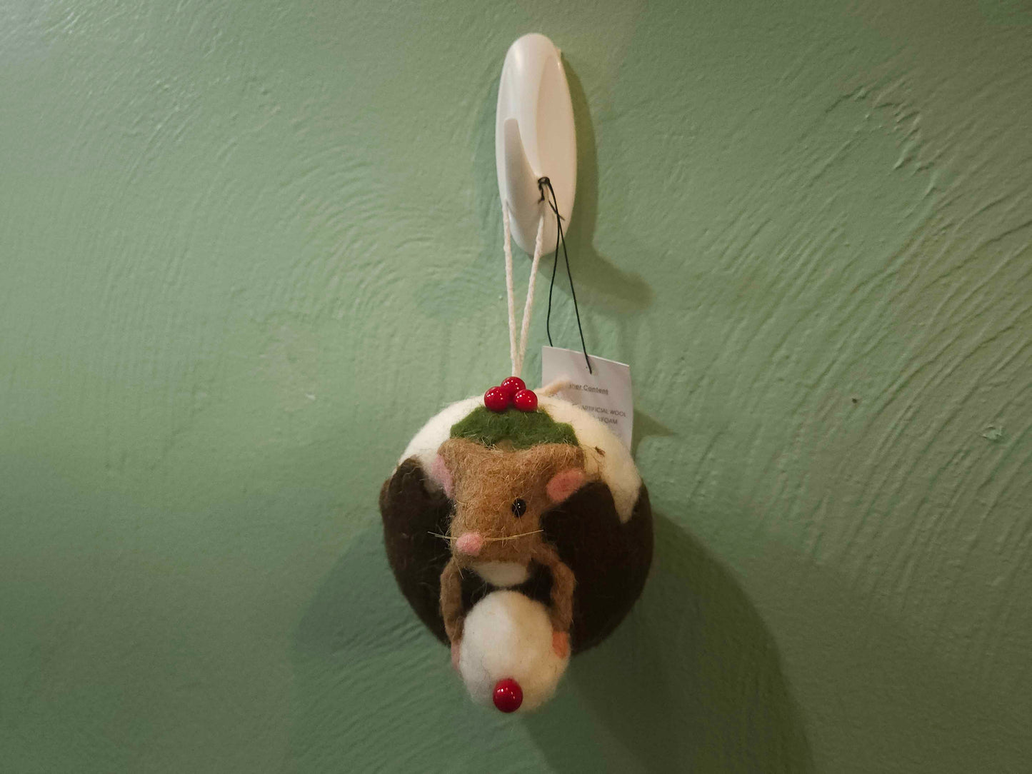 Felt Mouse Donut Ornament