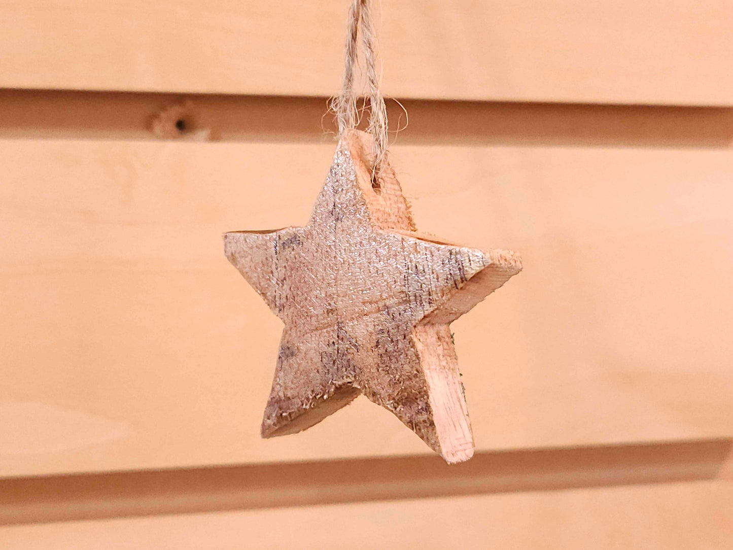 Mango Wood Star Ornament Set
