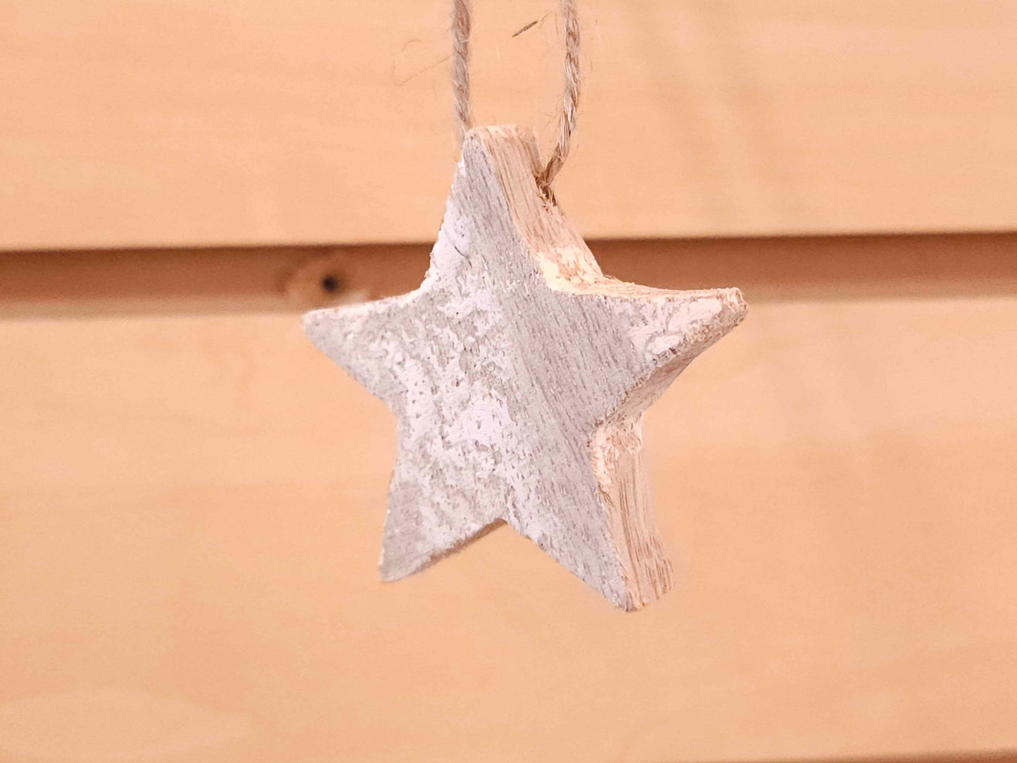 Mango Wood Star Ornament Set