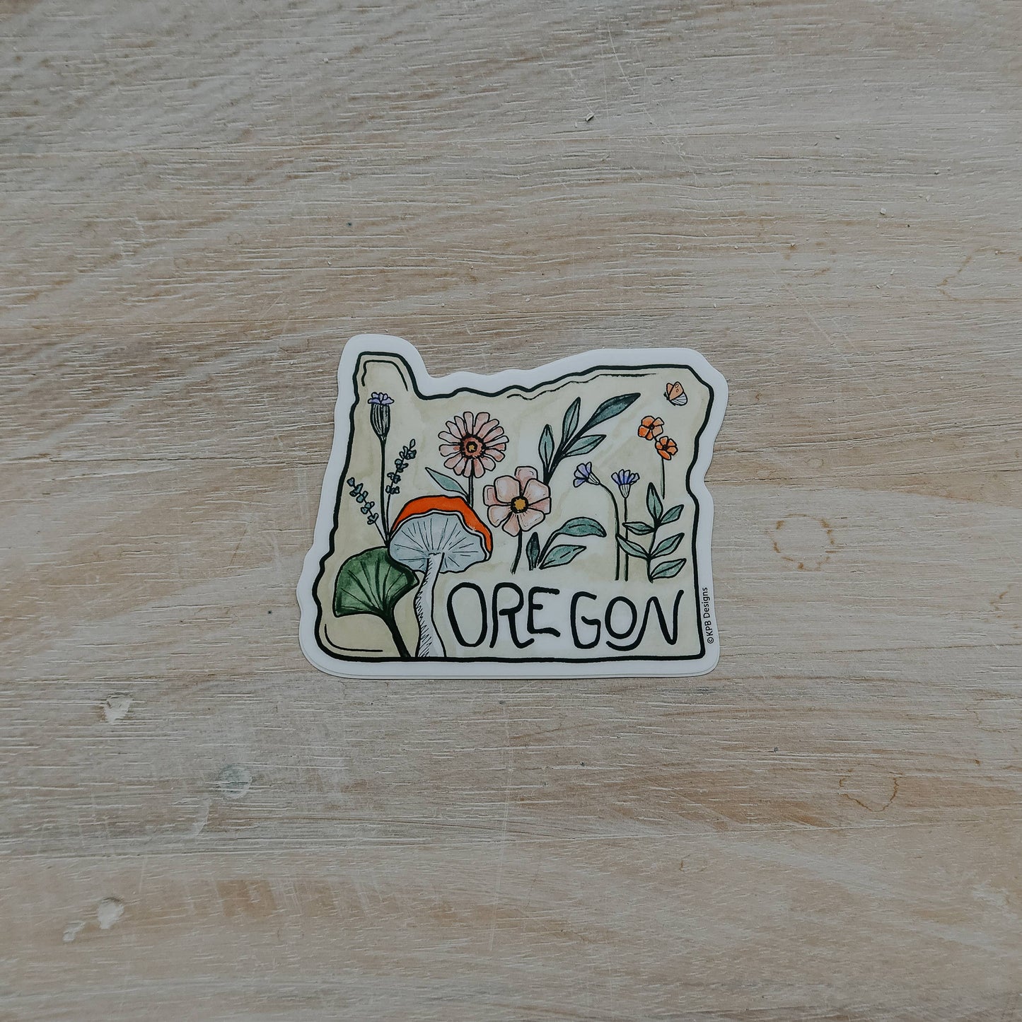 Wildflower Oregon Sticker