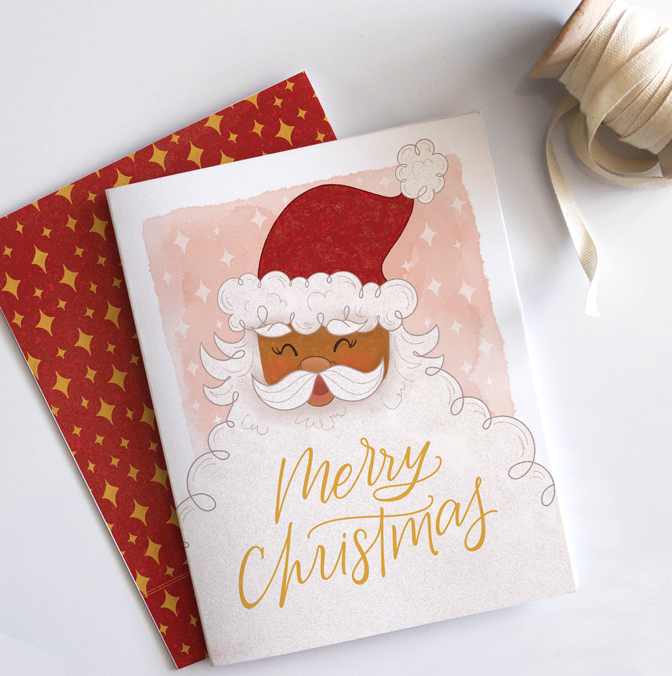 Blanta Christmas | Diverse Santa Claus Holiday Seasonal Card