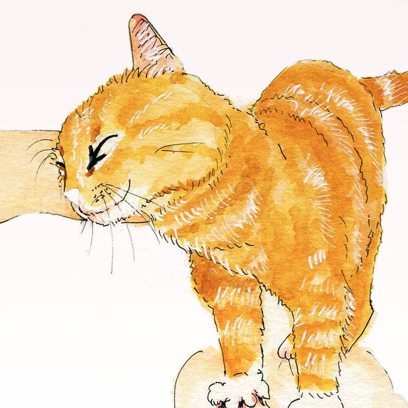 I knead You Orange Cat Greeting Card