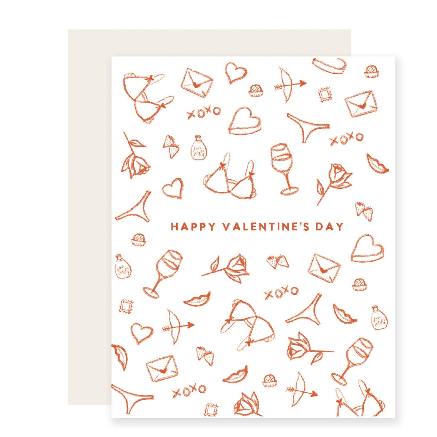 Valentine Sketches Greeting Card