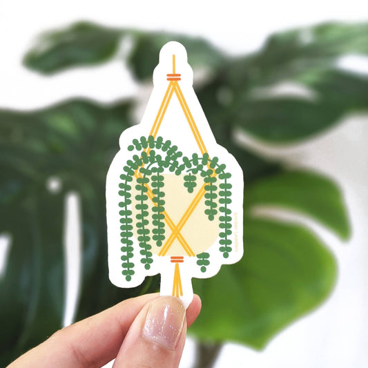 Hanging Plant Vinyl Sticker