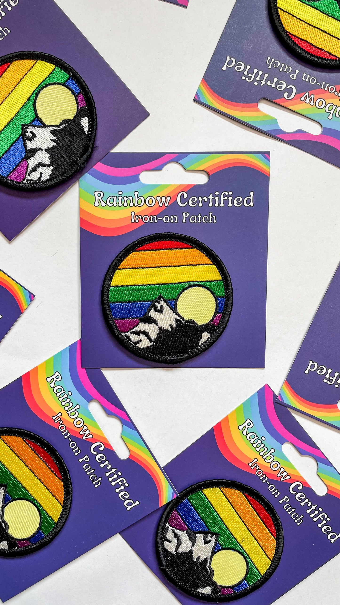 Mountain Sunrise LGBTQIA+ Iron-On Patch