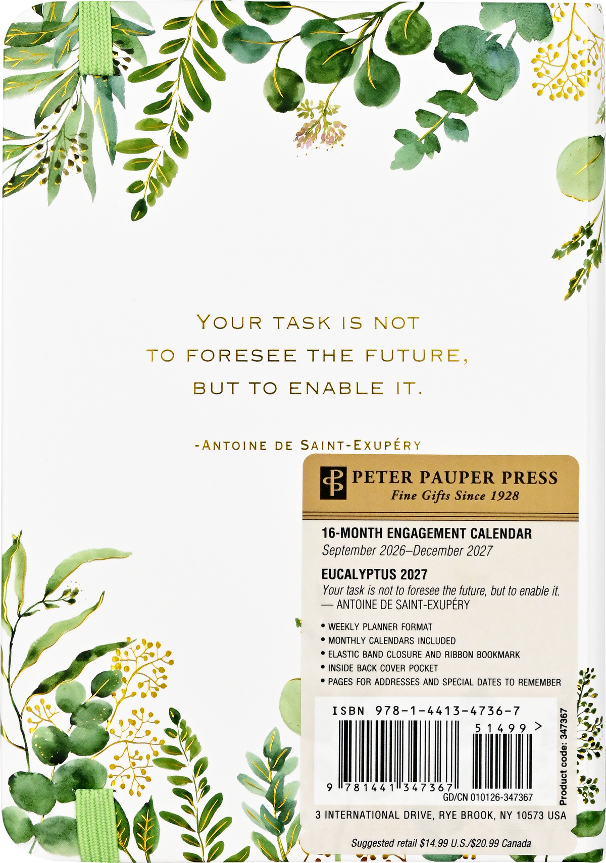 2027 Eucalyptus Weekly Planner