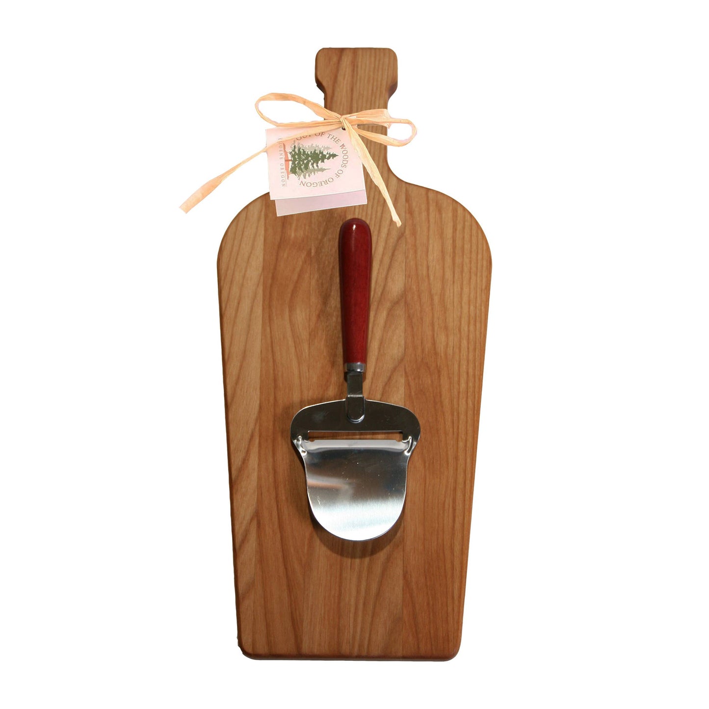 Large Wine Bottle Board with Cheese Planer