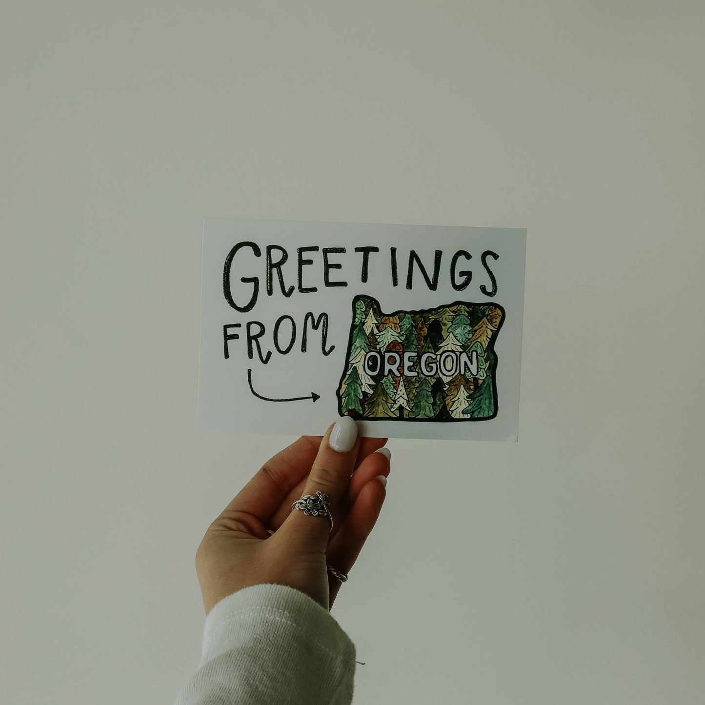 Greetings from Oregon Postcard