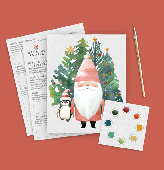 Limited Edition, All in One Watercolor Kit - Santa