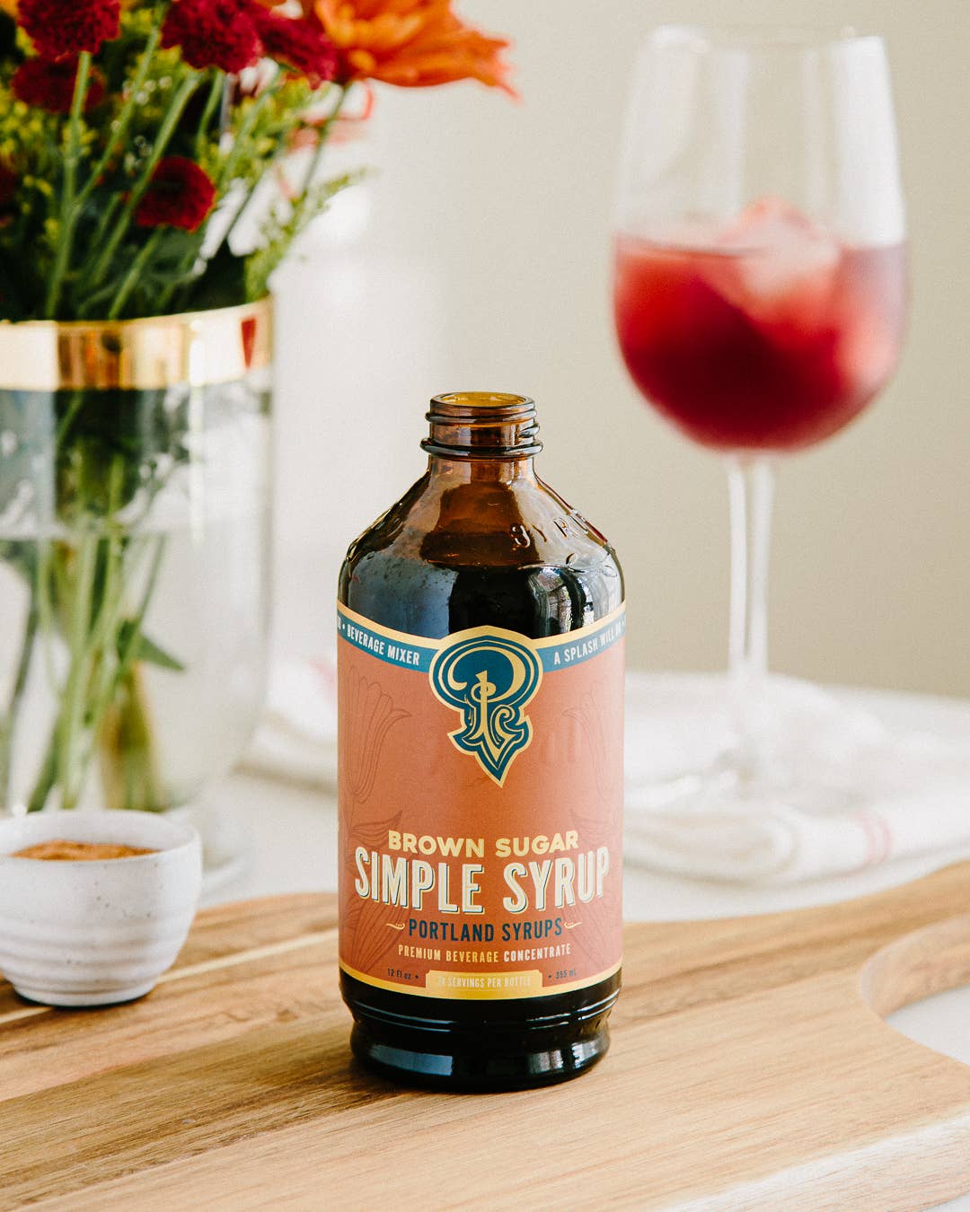 Brown Sugar Simple Syrup 3.4 oz - cocktail / mocktail mixer