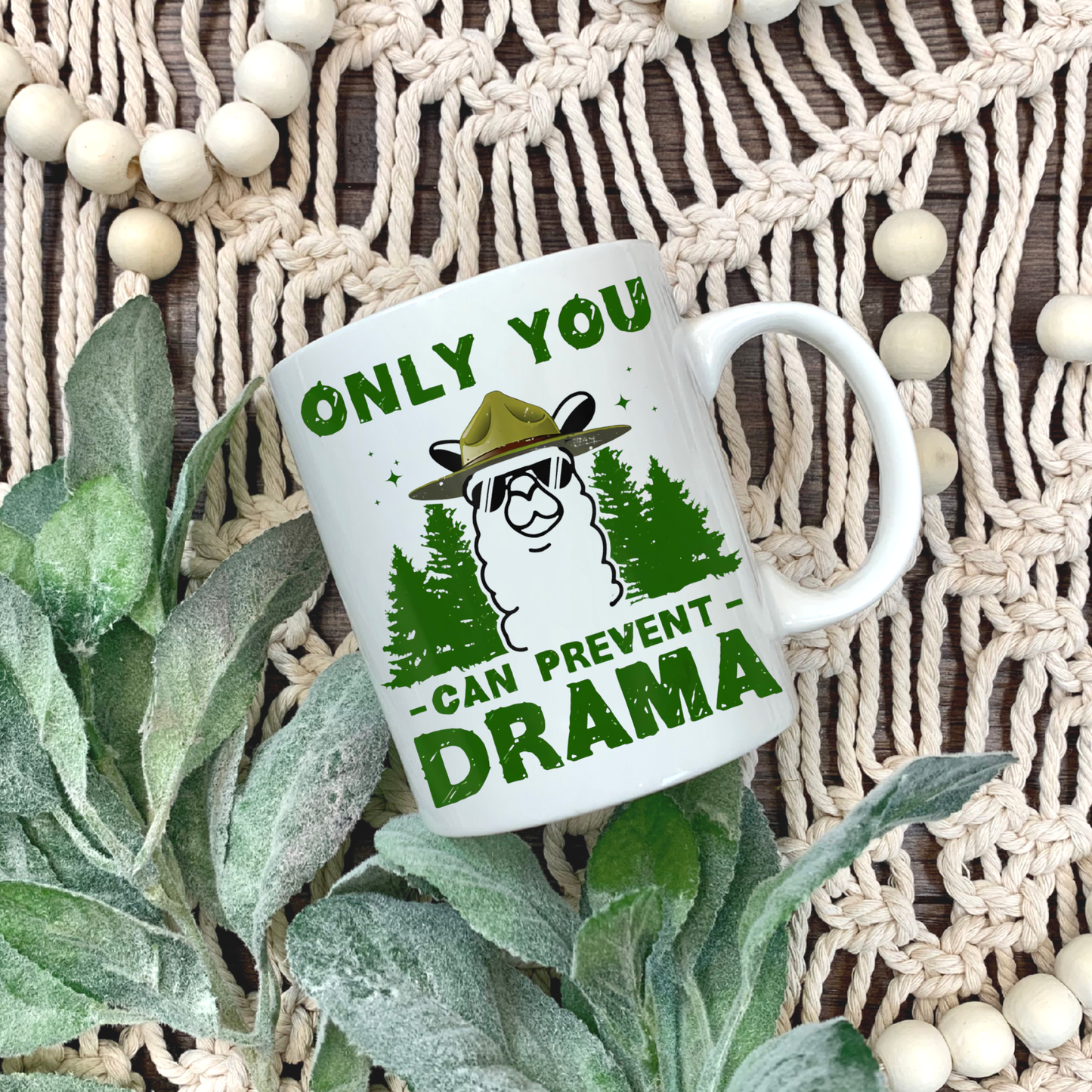 Only You Can Prevent Drama Llama Mug