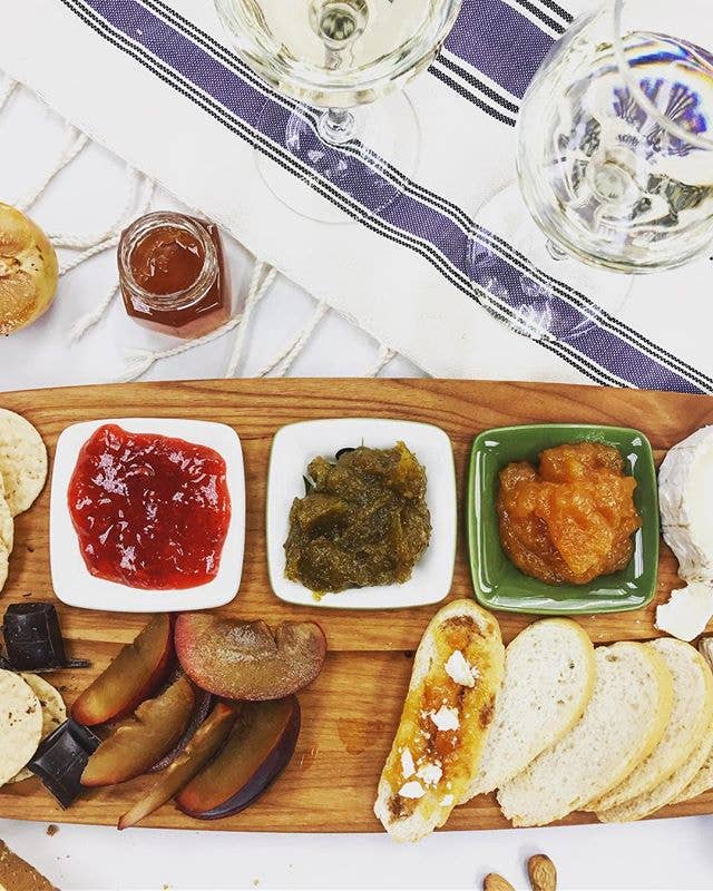 Tasting Board with Olive Branch Bowls