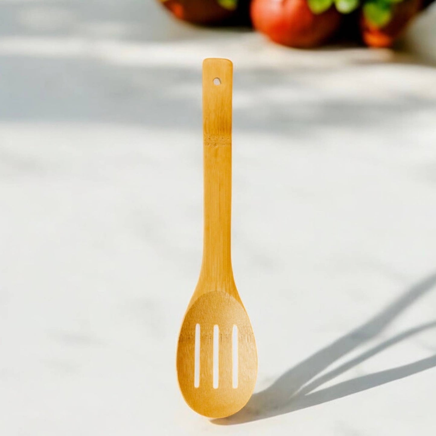 Bamboo Kitchen Utensil | Slotted Spoon