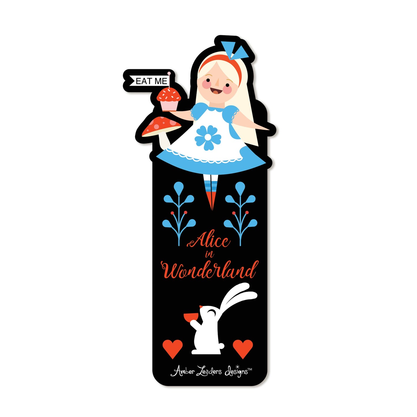 Alice in Wonderland Die Cut Bookmark