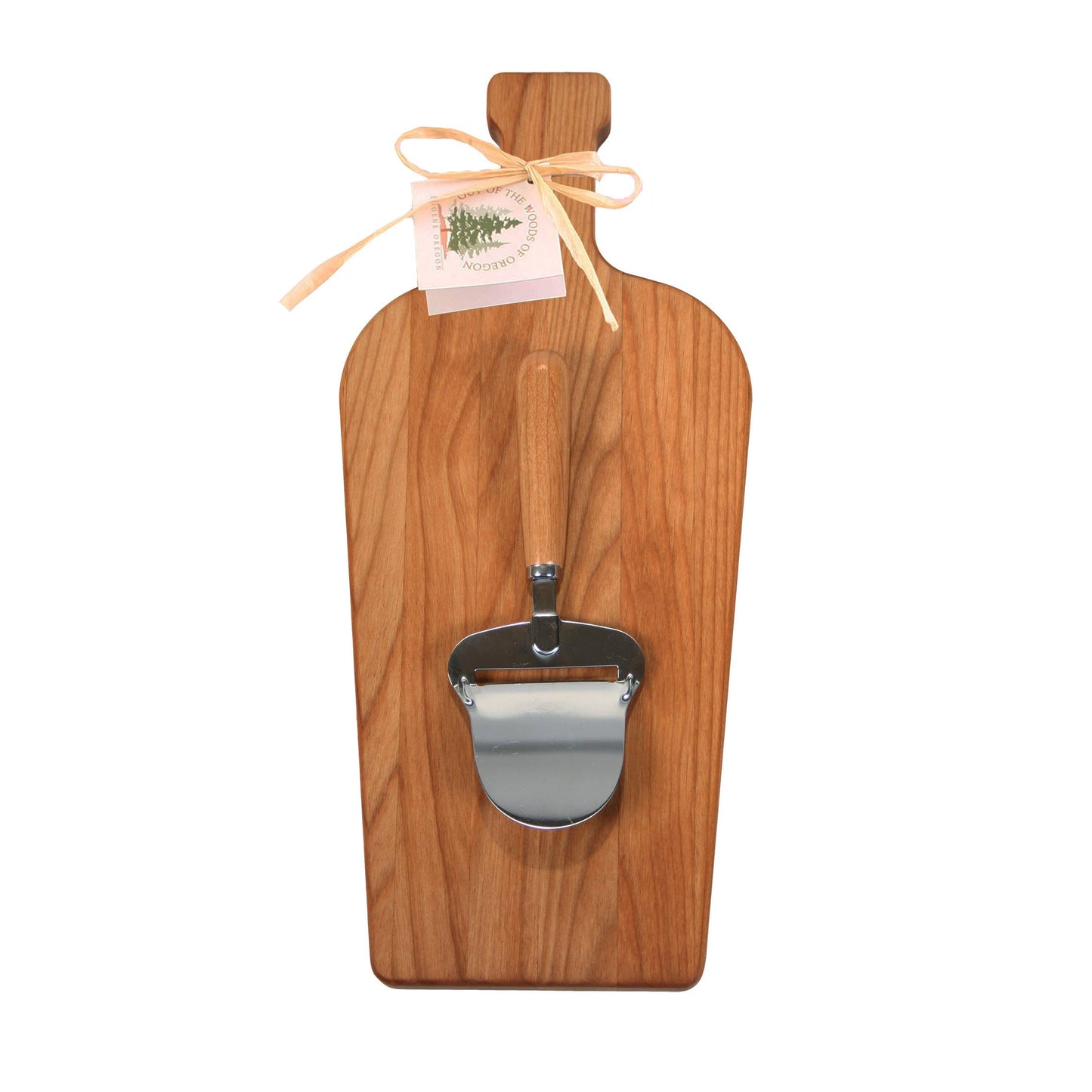 Large Wine Bottle Board with Cheese Planer