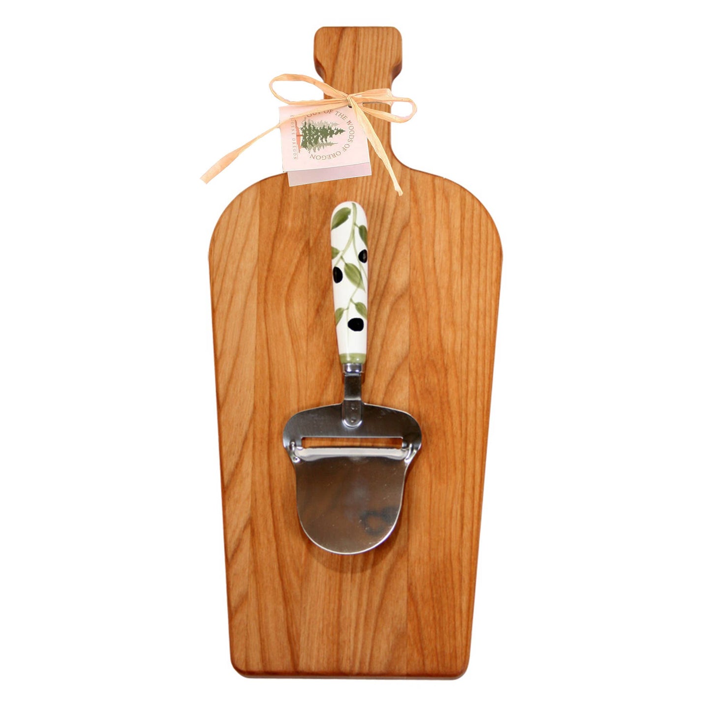 Large Wine Bottle Board with Cheese Planer