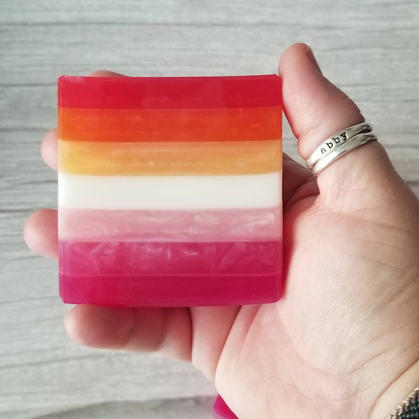 Lesbian Pride Flag Artisan Soap