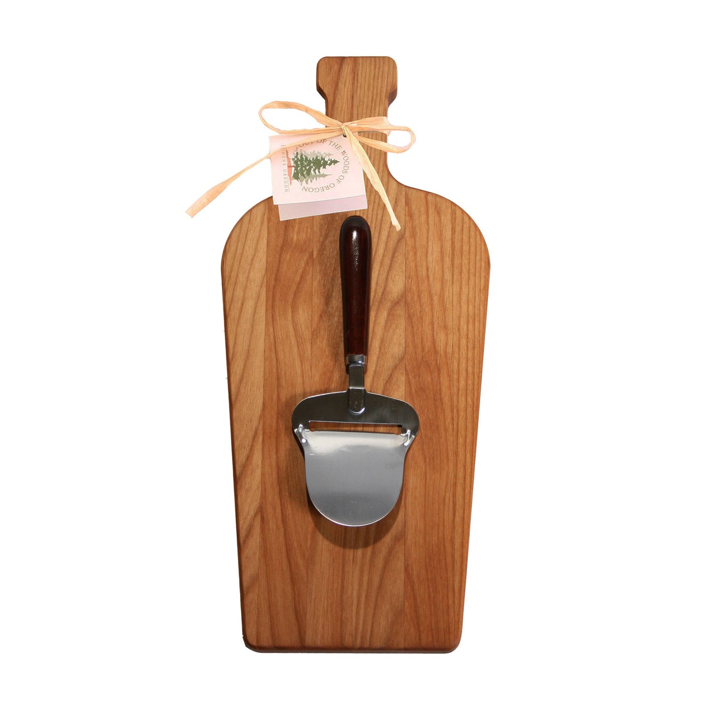 Large Wine Bottle Board with Cheese Planer