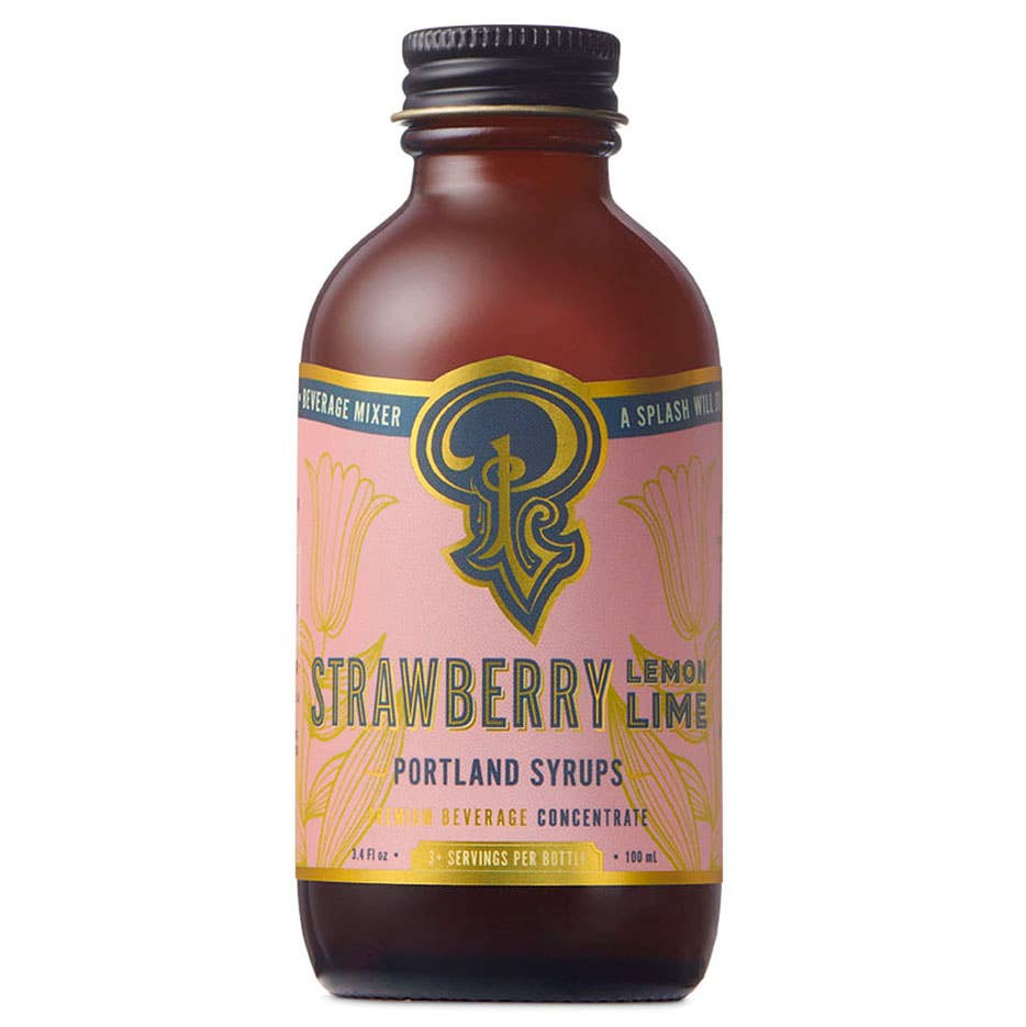 Strawberry Lemon Lime Syrup 3.4oz - cocktail / mocktail mix