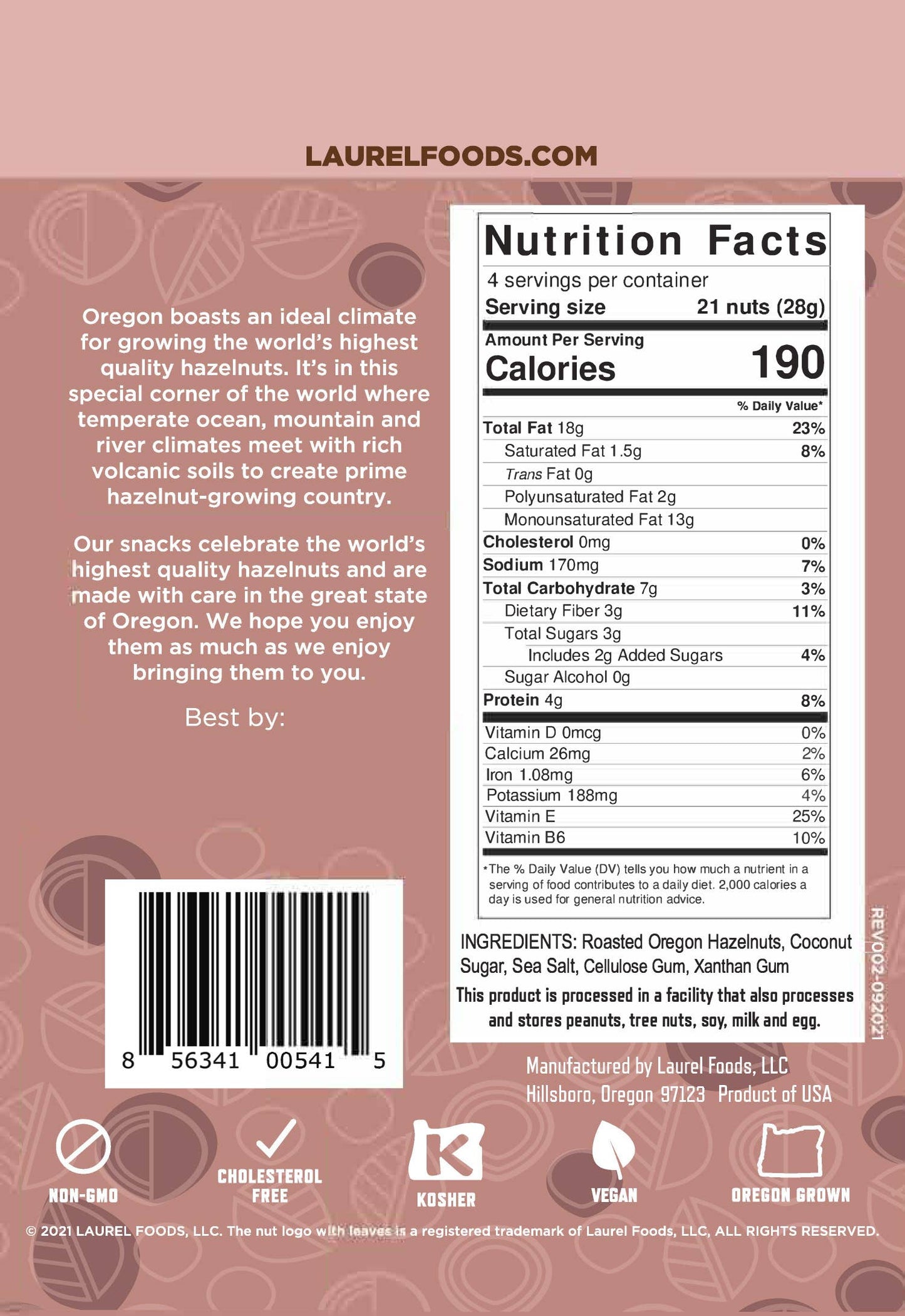 Hazelnut Kernels, Sweet & Salty, 4 oz