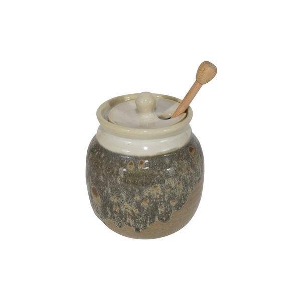 Honey Pot with Honey Stick