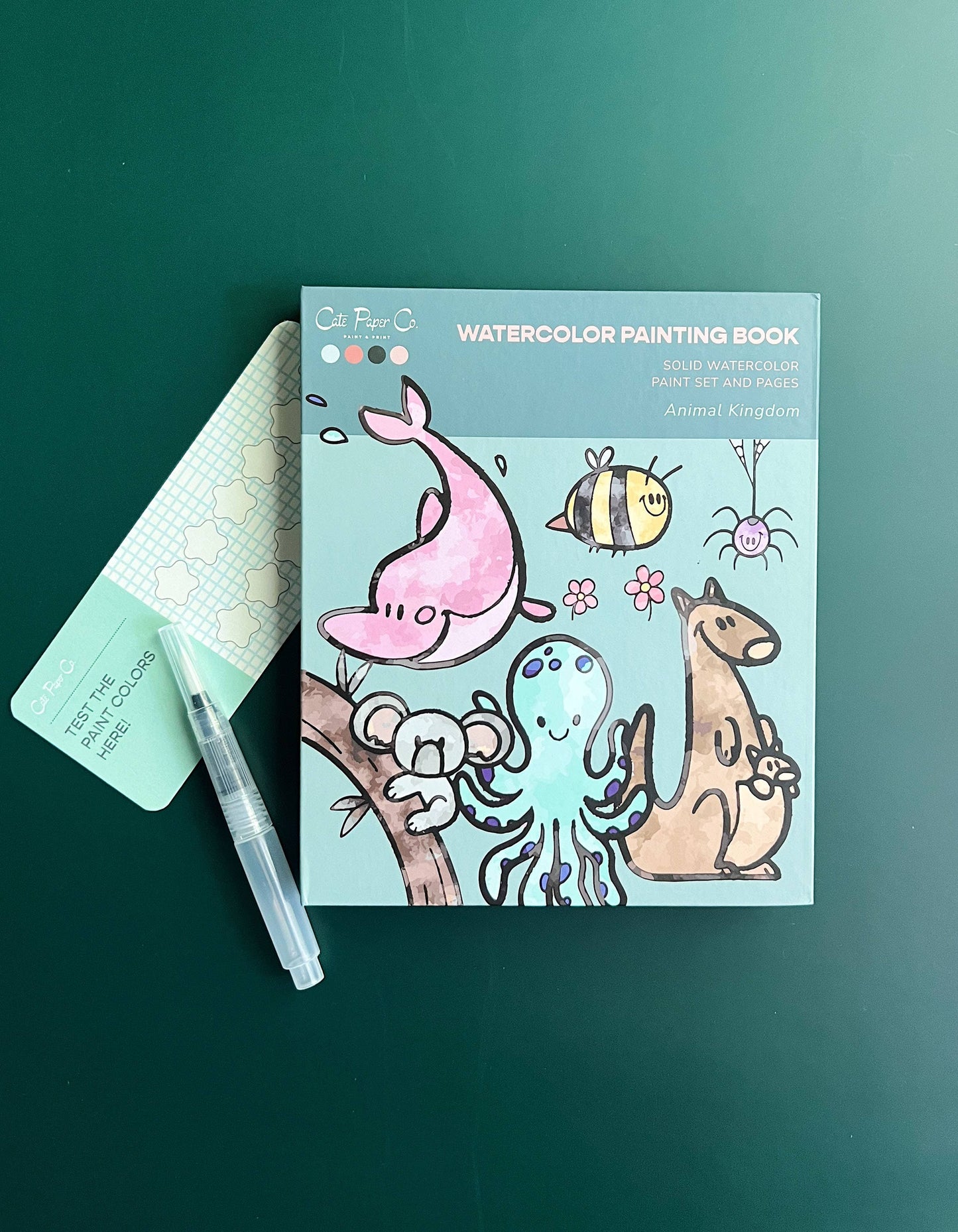 Animal Kingdom - Watercolor Book and Paint Set