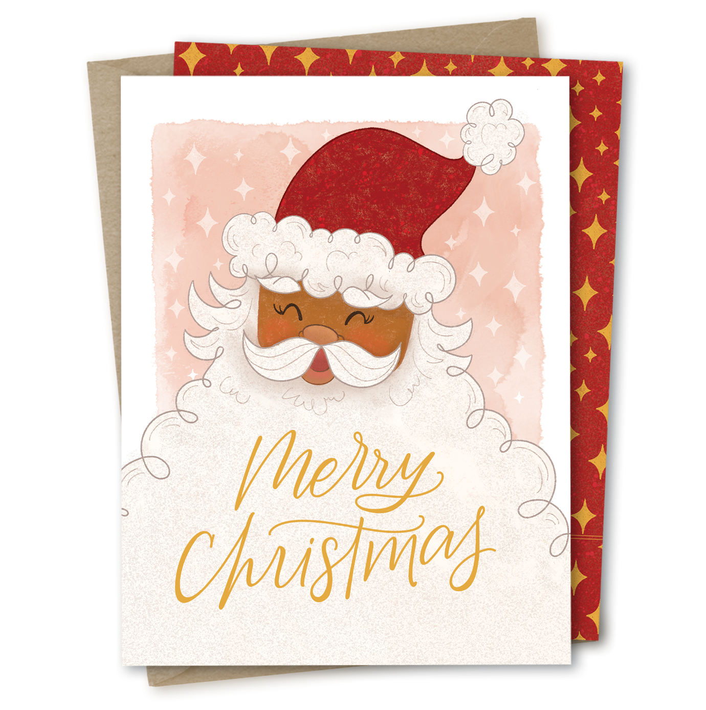 Blanta Christmas | Diverse Santa Claus Holiday Seasonal Card