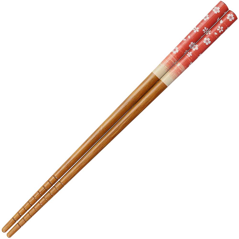 Sakura Blizzard on Red Chopsticks