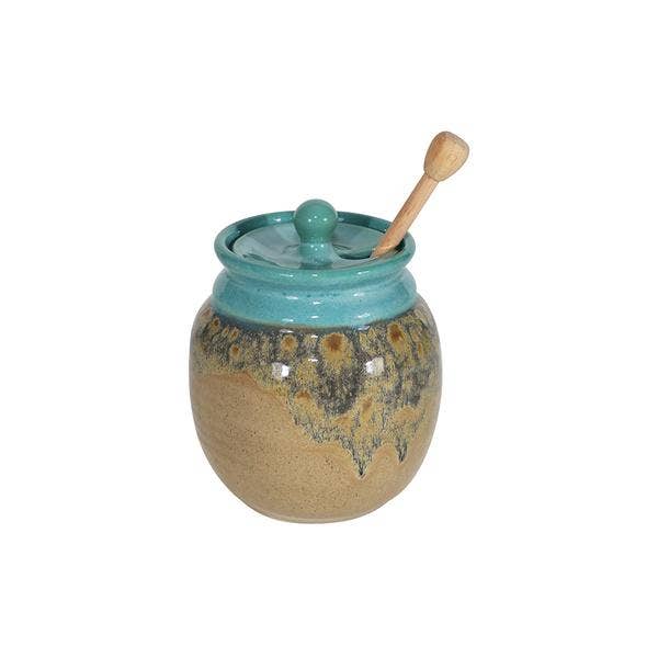 Honey Pot with Honey Stick