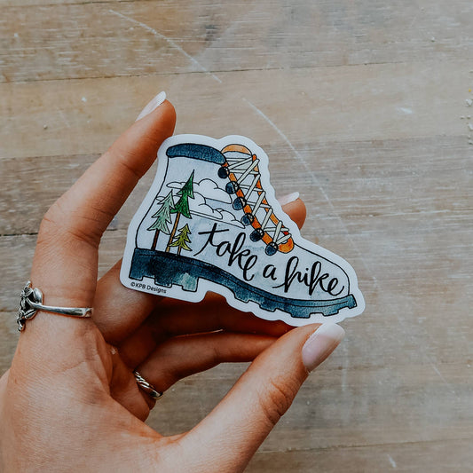 Hiking Boot Vinyl Sticker