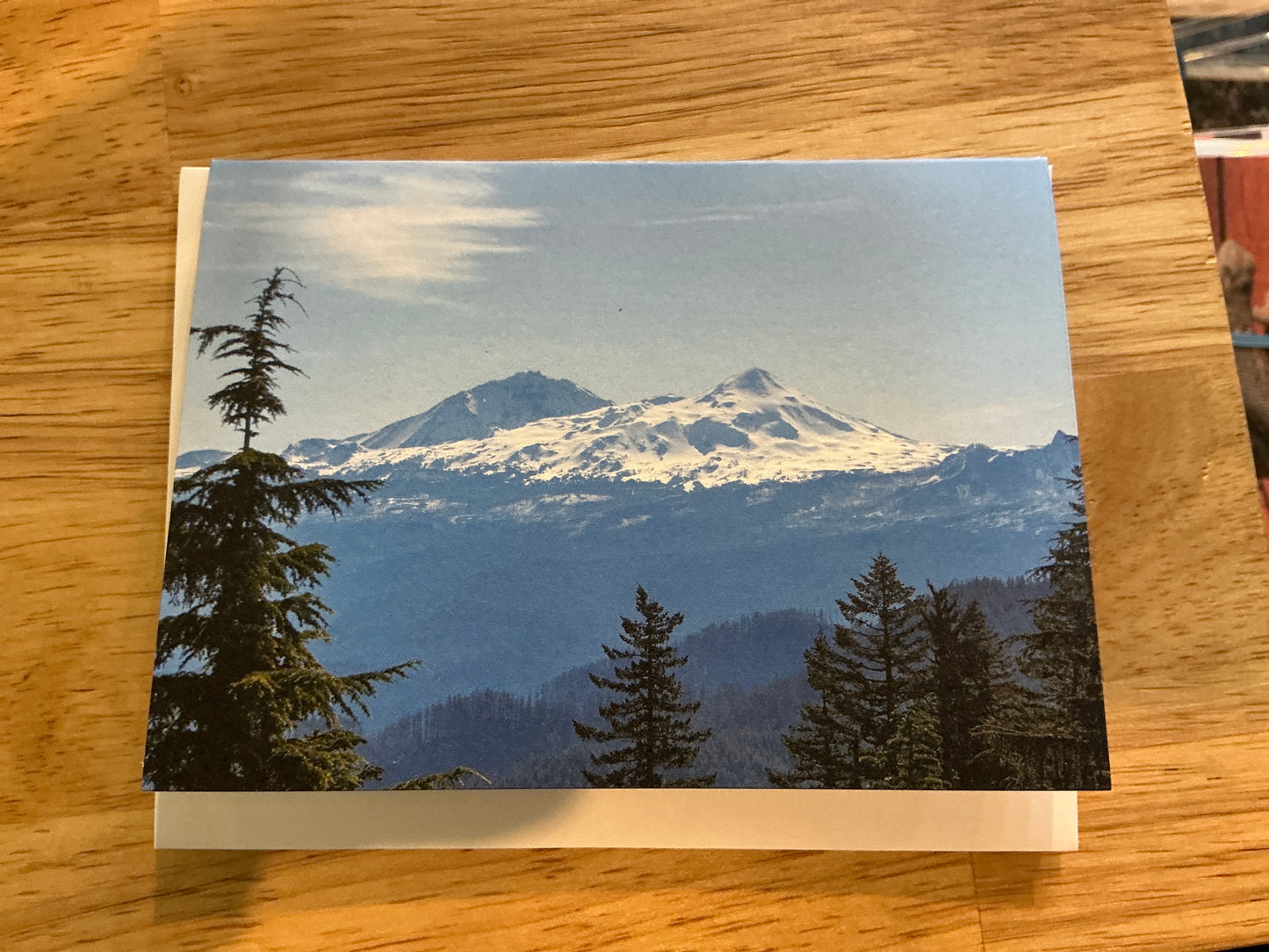 Two Mountains Greeting Card