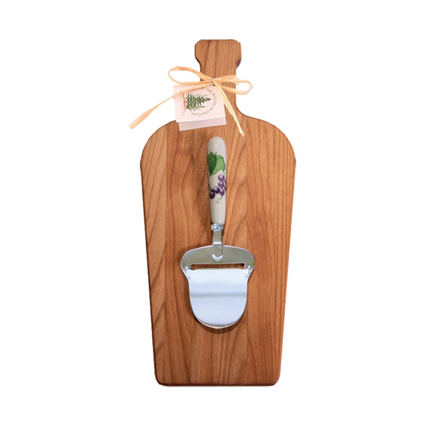 Large Wine Bottle Board with Cheese Planer