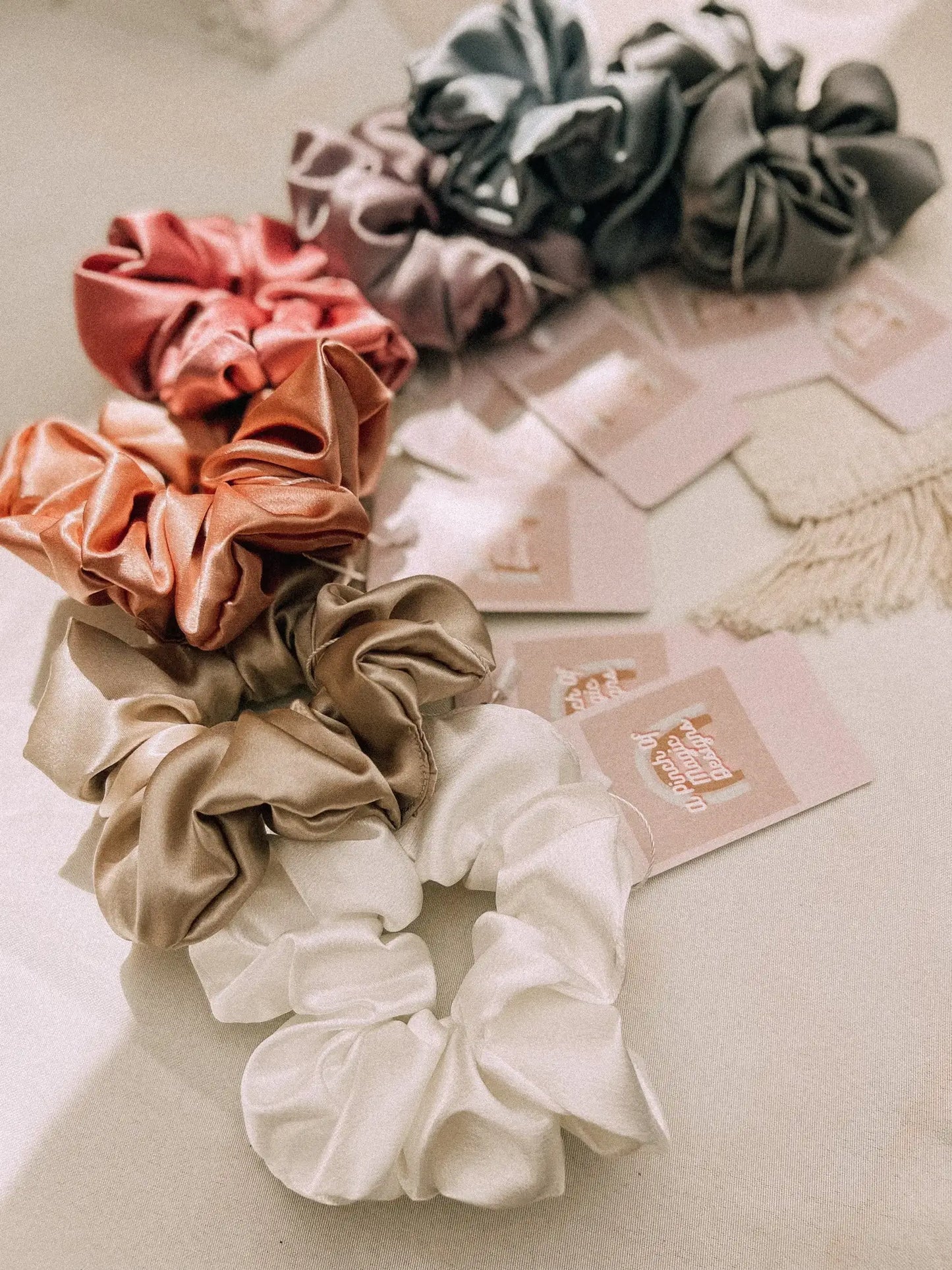 Satin Boho Vegan Scrunchies Trendy